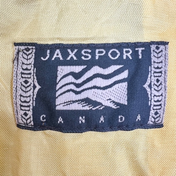 Vintage JAX Sport Vancouver 100% ramie butter yellow summer blazer jacket L - Picture 13 of 16